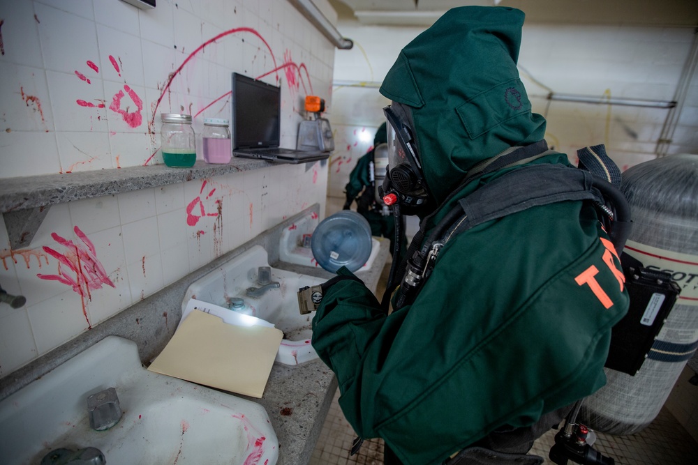 MWHS-1 CBRN Conducts EOD/Hazmat Response Training