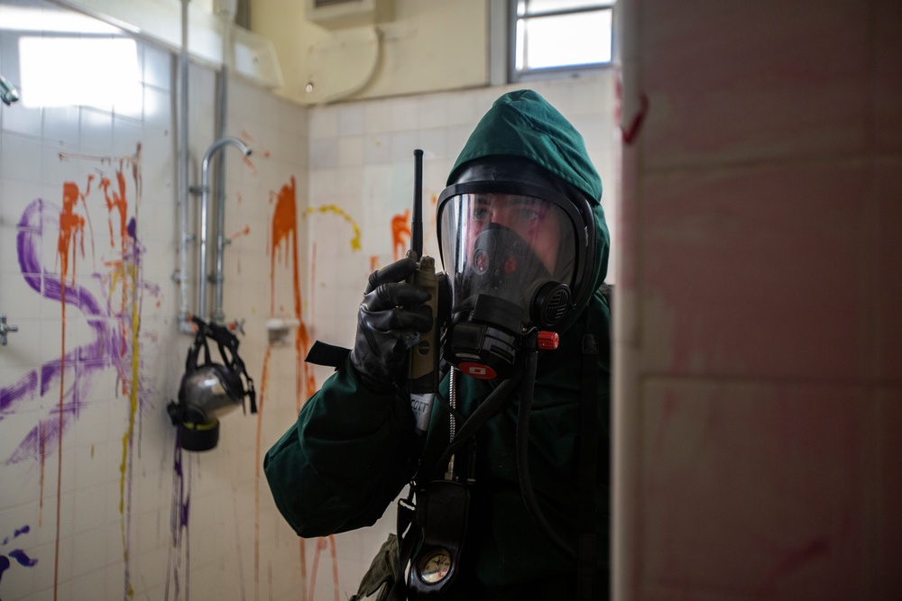 MWHS-1 CBRN Conducts EOD/Hazmat Response Training