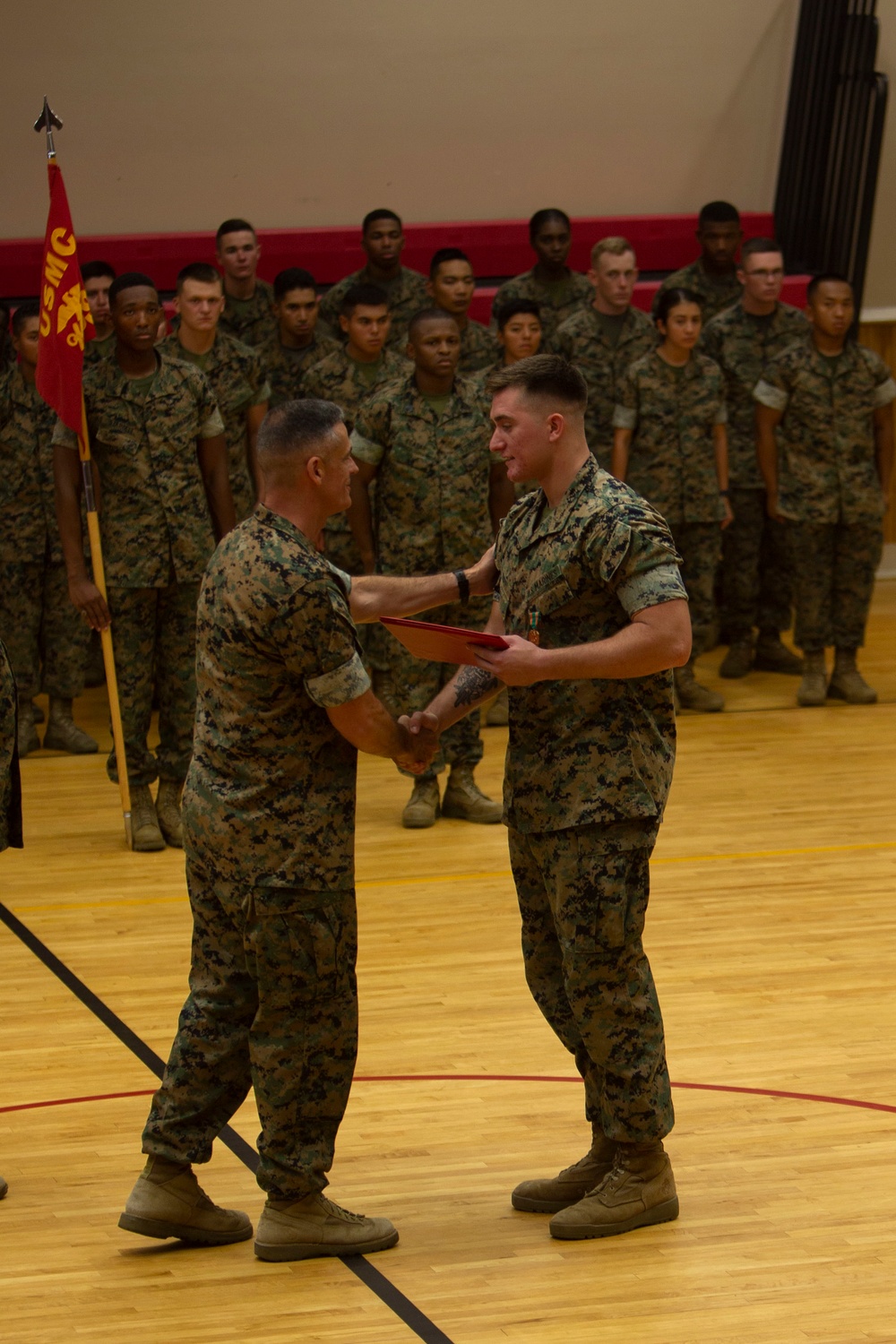 Lance Cpl. Goff recieves award after saving baby