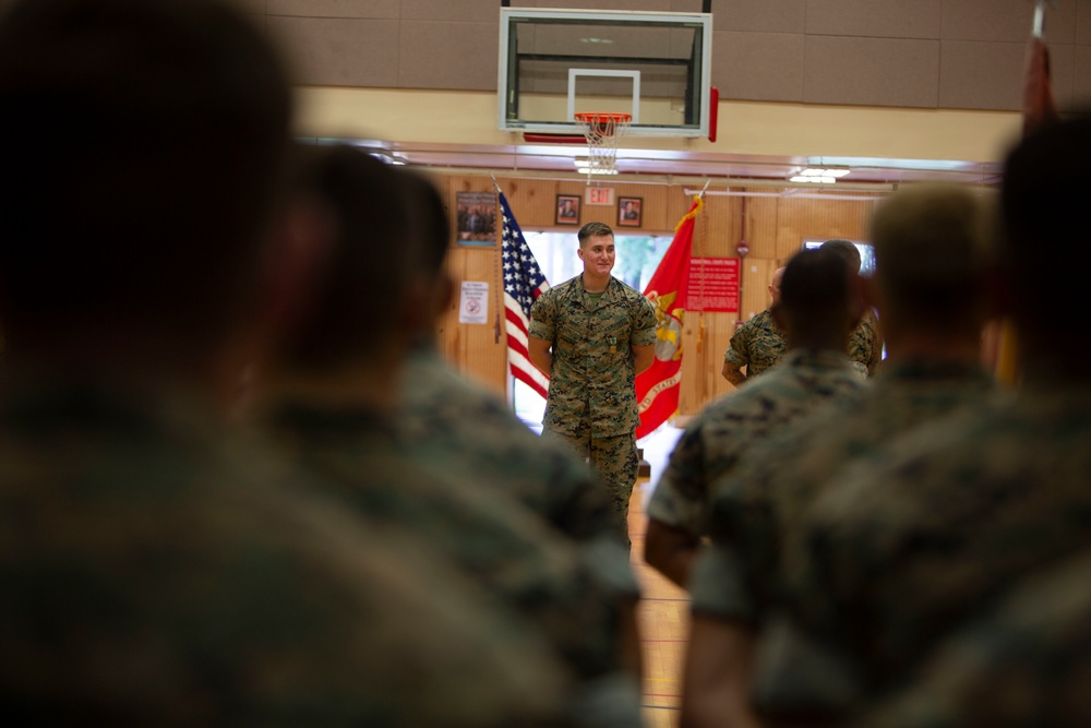 Lance Cpl. Goff recieves award after saving baby