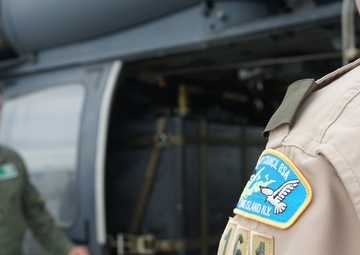 106th Rescue Wing gives base tour to local scout troop after tragedy