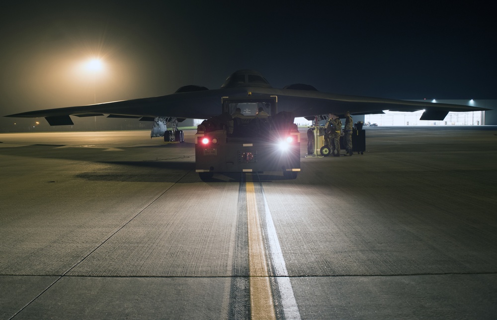 B-2 Spirits, Whiteman AFB Airmen arrive at RAF Fairford for Bomber Task Force deployment