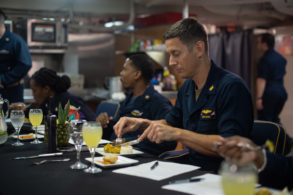 U.S. Sailor taste-tests food