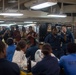 U.S. Sailor dances on the mess decks