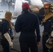 U.S. Sailors conduct a damage control drill