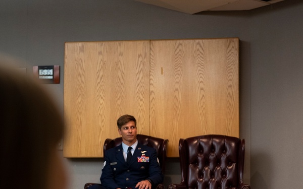 COMACC presents BSM to 38th RQS Airman