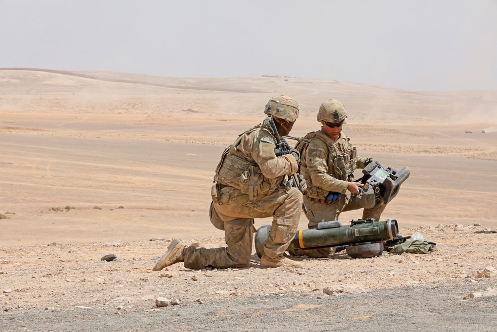 1-8 Infantry Conducts Live Fire Exercise at Eager Lion 2019