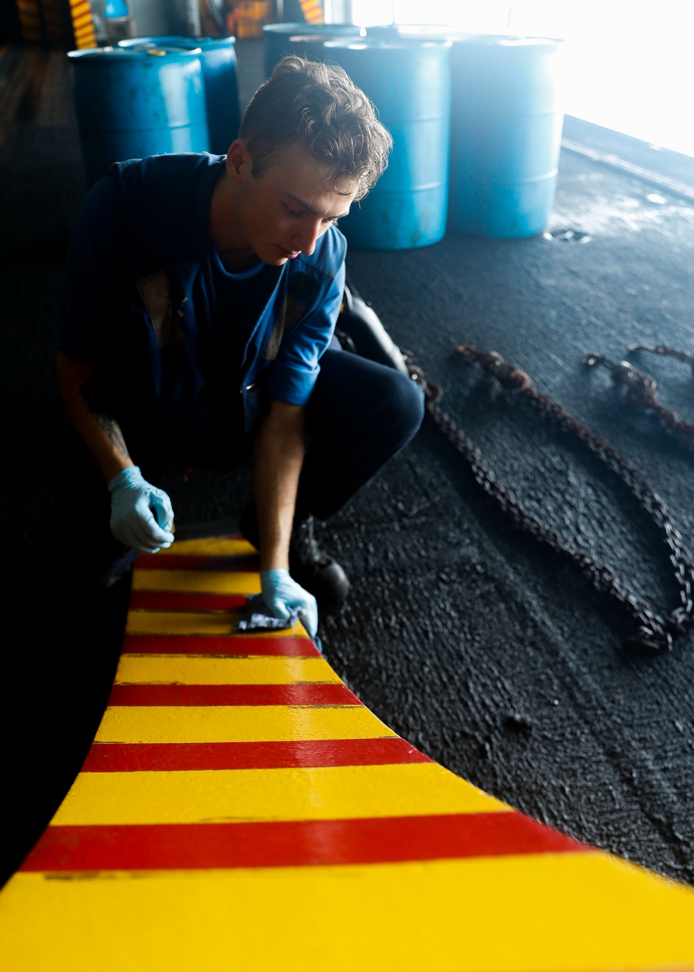 Daily operations aboard Nimitz-class aircraft carrier USS Abraham Lincoln (CVN 72).