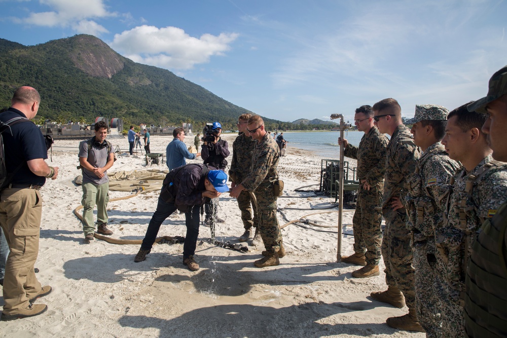 US, Brazil, Colombia militaries demonstrate water purification capabilities during multinational exercise in Brazil