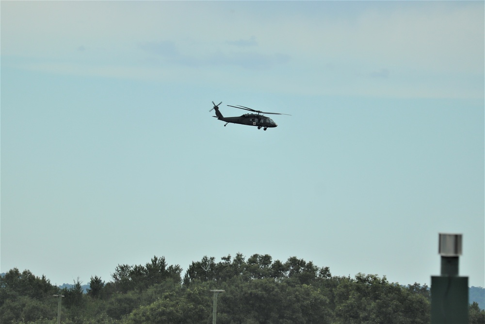 UH-60 Blackhawk Ops for CSTX 86-19-04, Global Medic at Fort McCoy