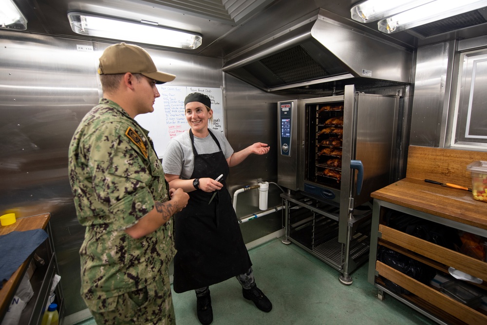 USS Preble Sailors aboard HMAS Brisbane