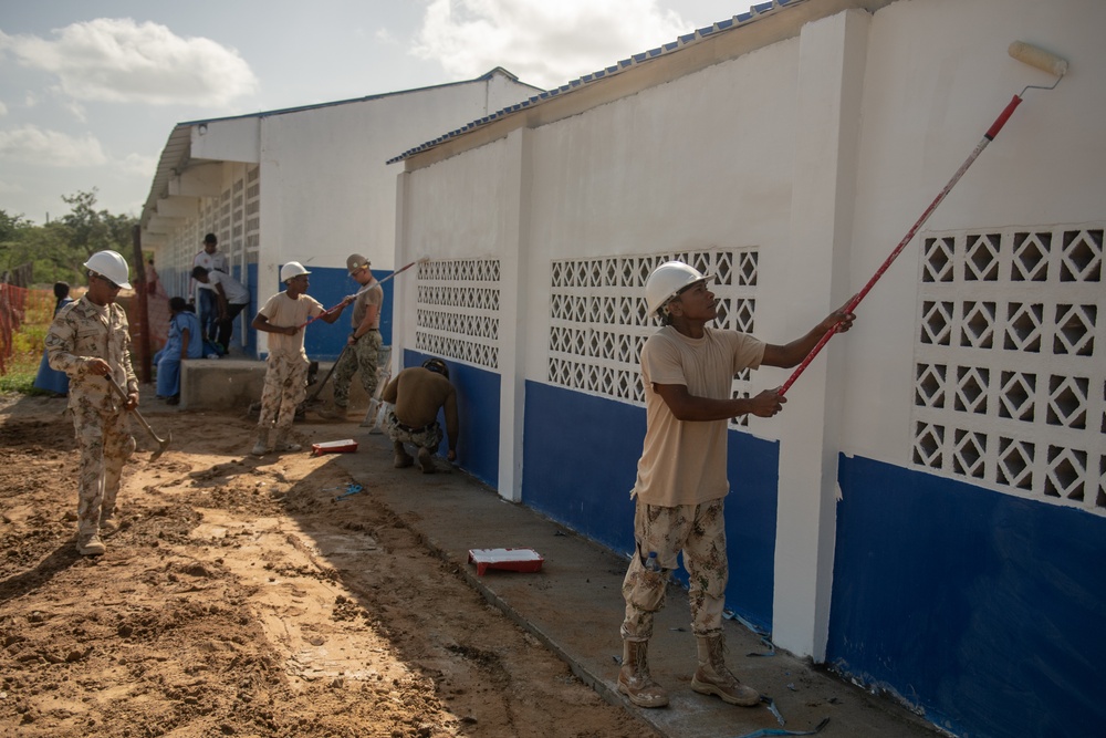 U.S. Navy Builds School for Indigenous Colombians