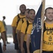 USS Tortuga (LSD-46) CPO Selects compete in cadence and guidon competition