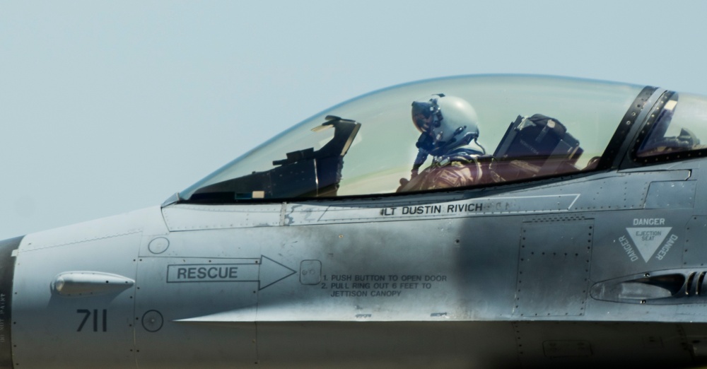 80t Fighter Squadron takes off for training flights