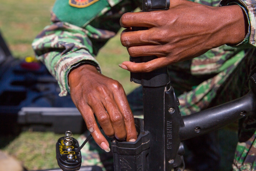 MRF-D Marines share minesweeping techniques during Hari'i Hamutuk 2019