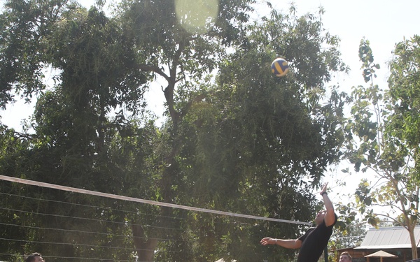 Soldier build relationships through Sport at Garuda Shield 19