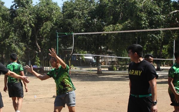 Soldiers build relationships through sport at Garuda Shield 19