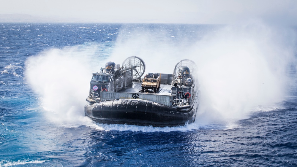 Eager Lion 2019 USS Boxer LCAC Operations