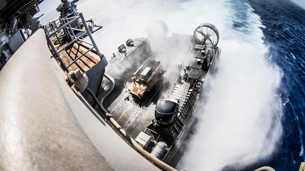 Eager Lion 2019 USS Boxer LCAC Operations