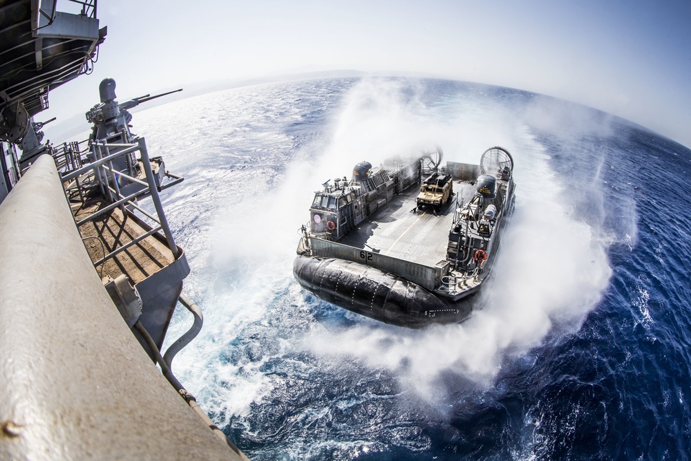 Eager Lion 2019 USS Boxer LCAC Operations