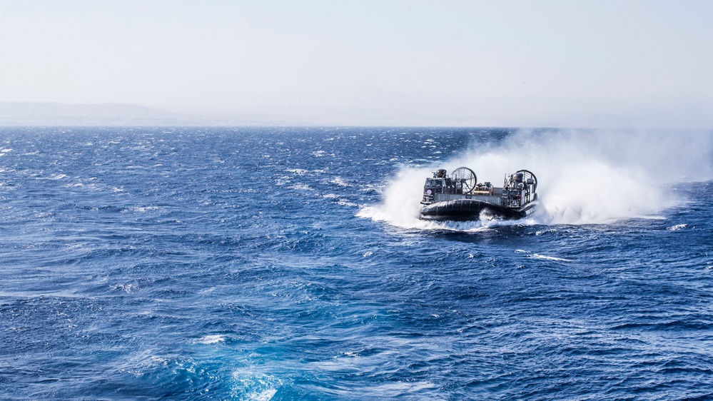 Eager Lion 2019 USS Boxer LCAC Operations