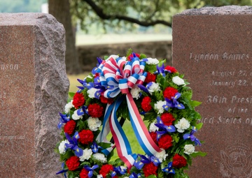 Lyndon B. Johnson Birthday Observance Wreath-Laying Ceremony Aug. 27 at the LBJ National Historical Park at Johnson City, Texas
