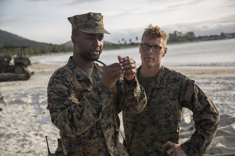 Marines purify water during humanitarian assistance, disaster relief exercise in Brazil