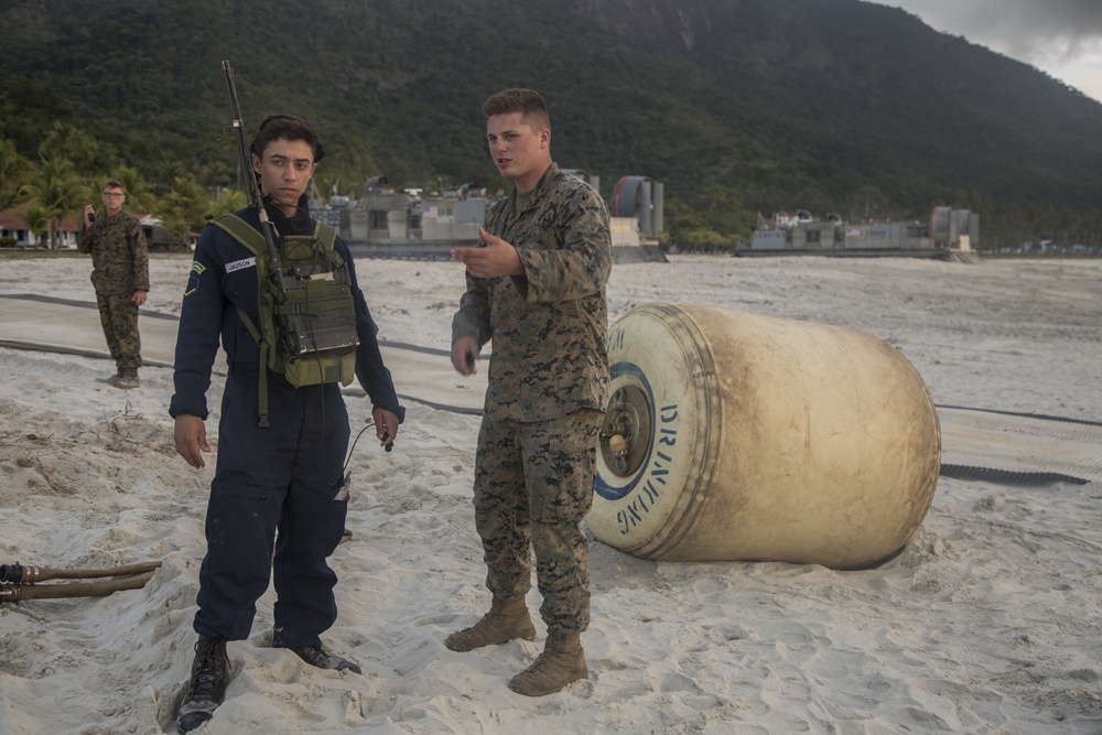 Marines purify water during humanitarian assistance, disaster relief exercise in Brazil