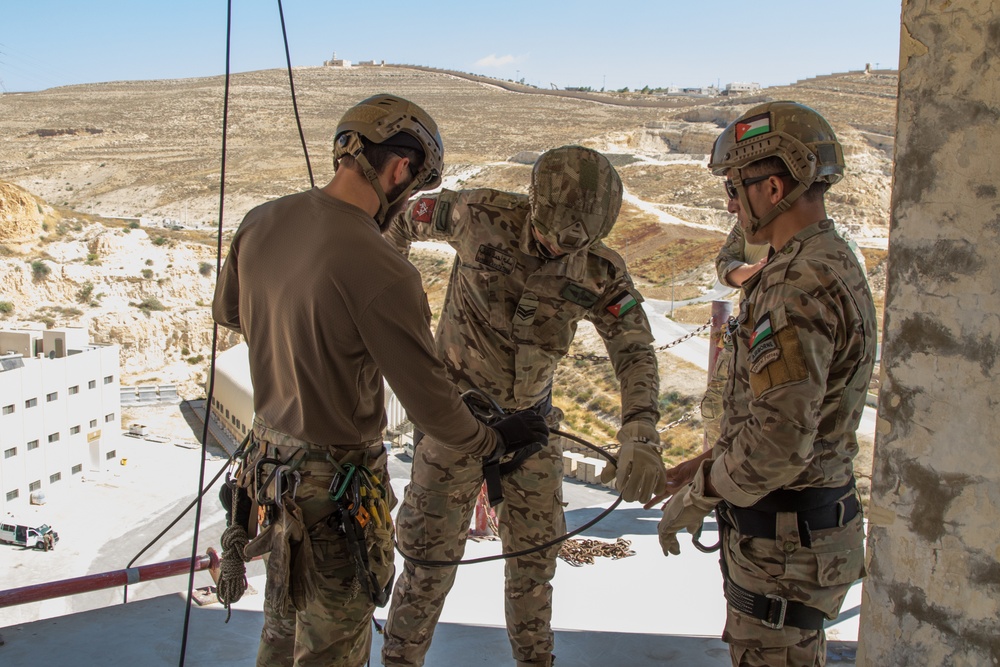 Eager Lion 19 urban high angle rescue technique joint training