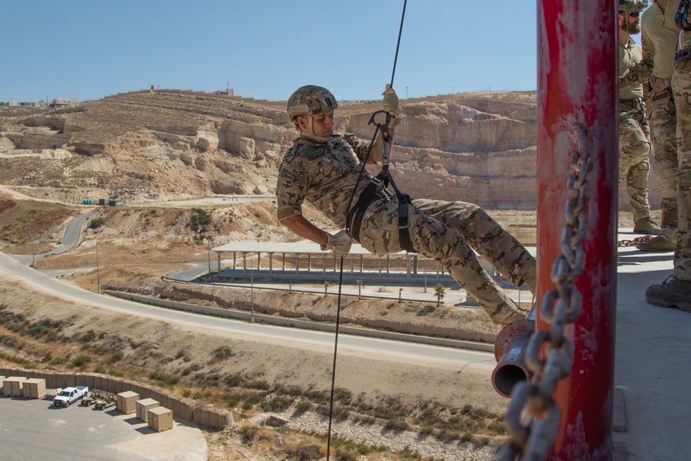 Eager Lion 19 urban high angle rescue technique joint training