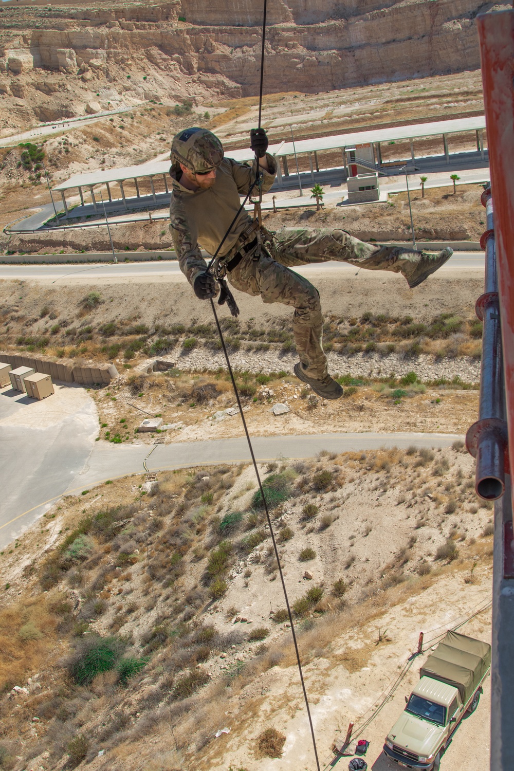 Eager Lion 19 urban high angle rescue technique joint training