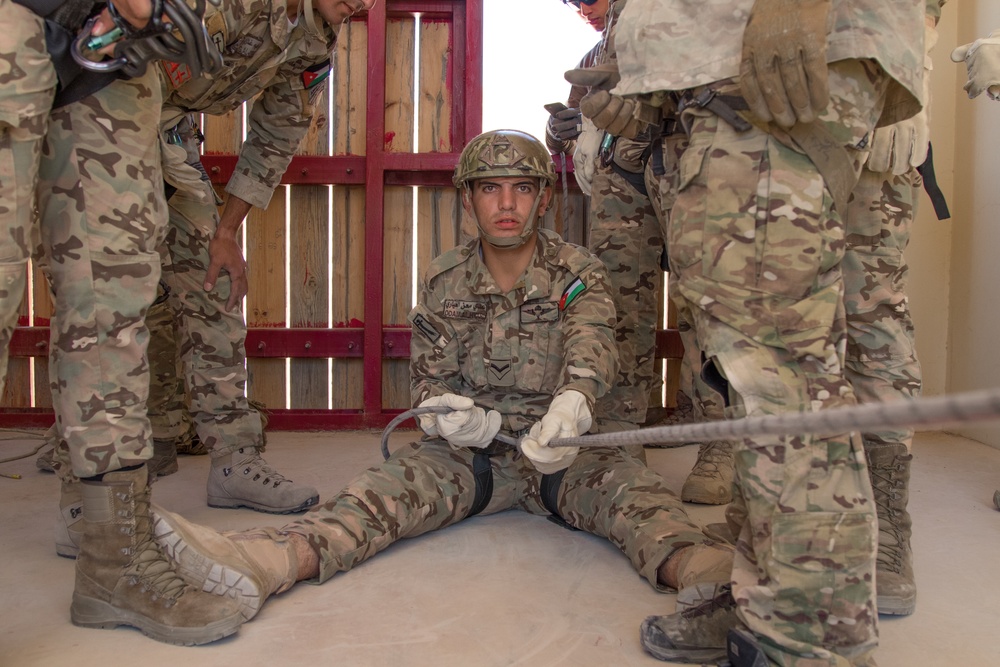 Eager Lion 19 urban high angle rescue technique joint training