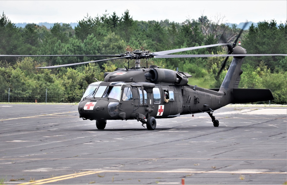 UH-60 Blackhawk Ops for CSTX 86-19-04, Global Medic at Fort McCoy