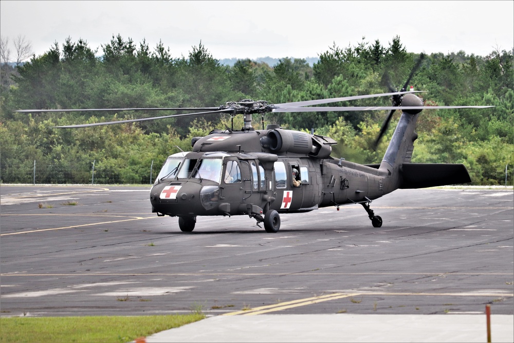 UH-60 Blackhawk Ops for CSTX 86-19-04, Global Medic at Fort McCoy