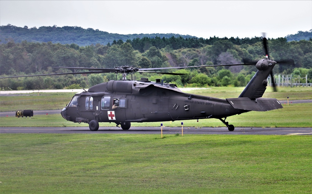 UH-60 Blackhawk Ops for CSTX 86-19-04, Global Medic at Fort McCoy