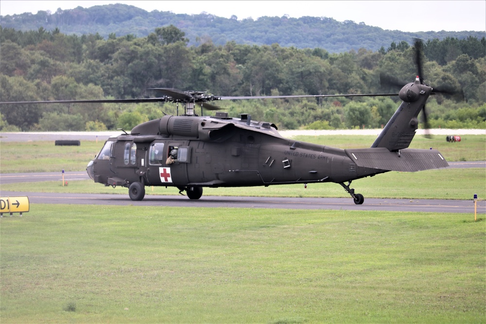 UH-60 Blackhawk Ops for CSTX 86-19-04, Global Medic at Fort McCoy