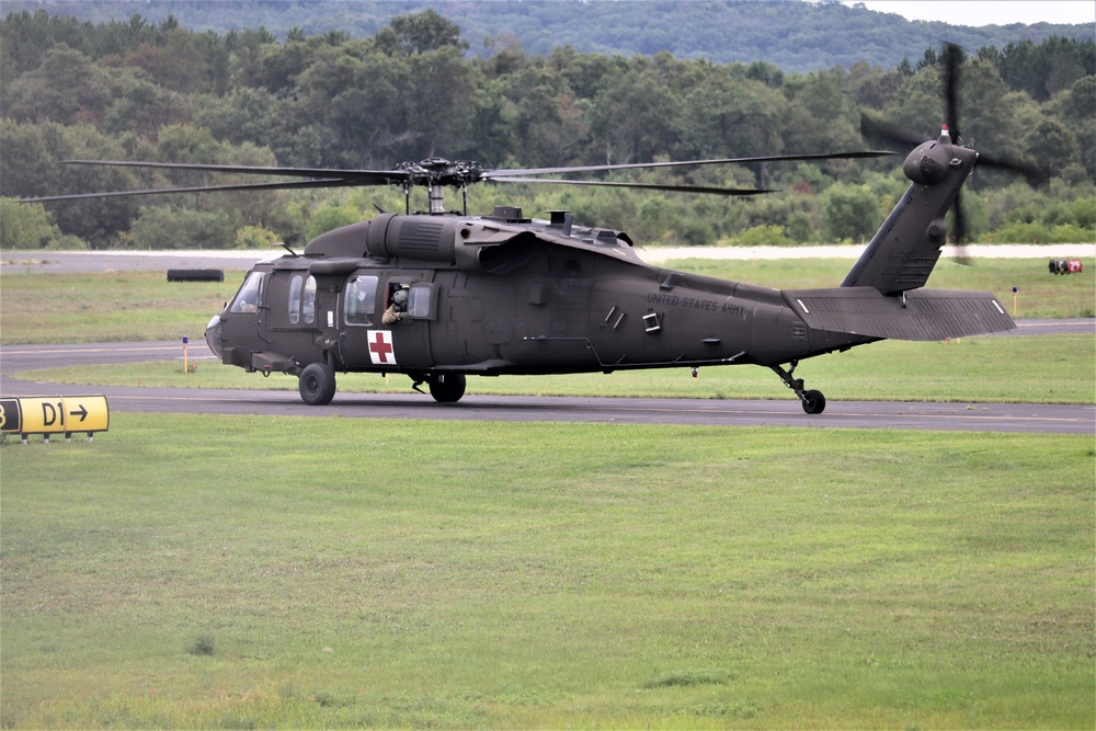 UH-60 Blackhawk Ops for CSTX 86-19-04, Global Medic at Fort McCoy