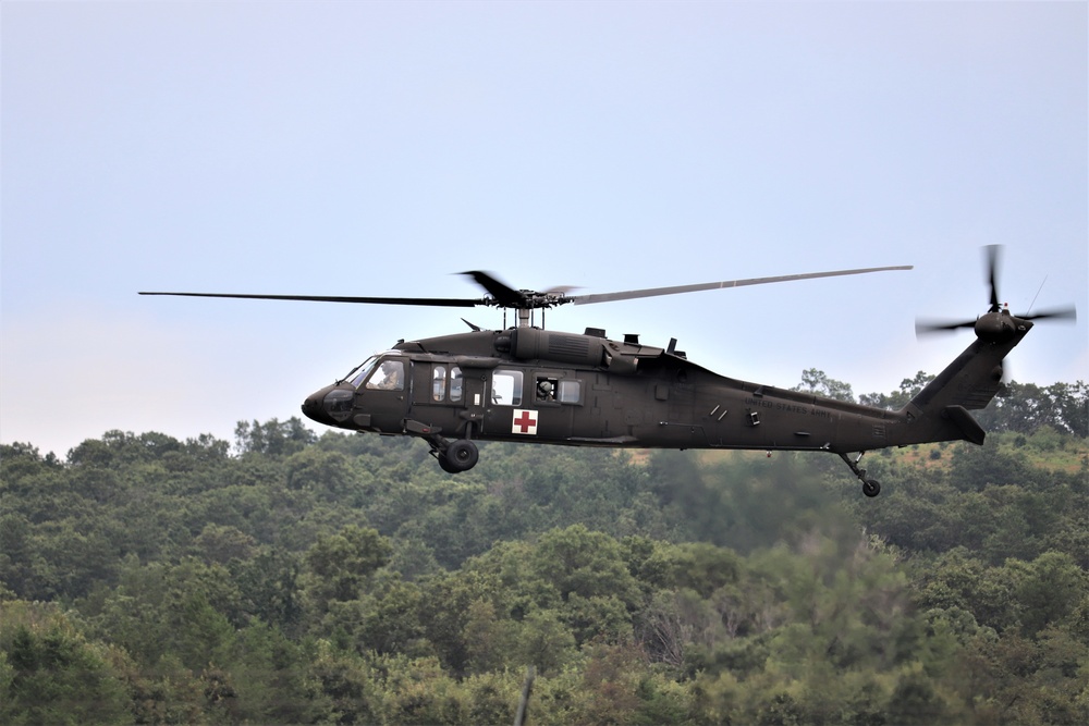 UH-60 Blackhawk Ops for CSTX 86-19-04, Global Medic at Fort McCoy