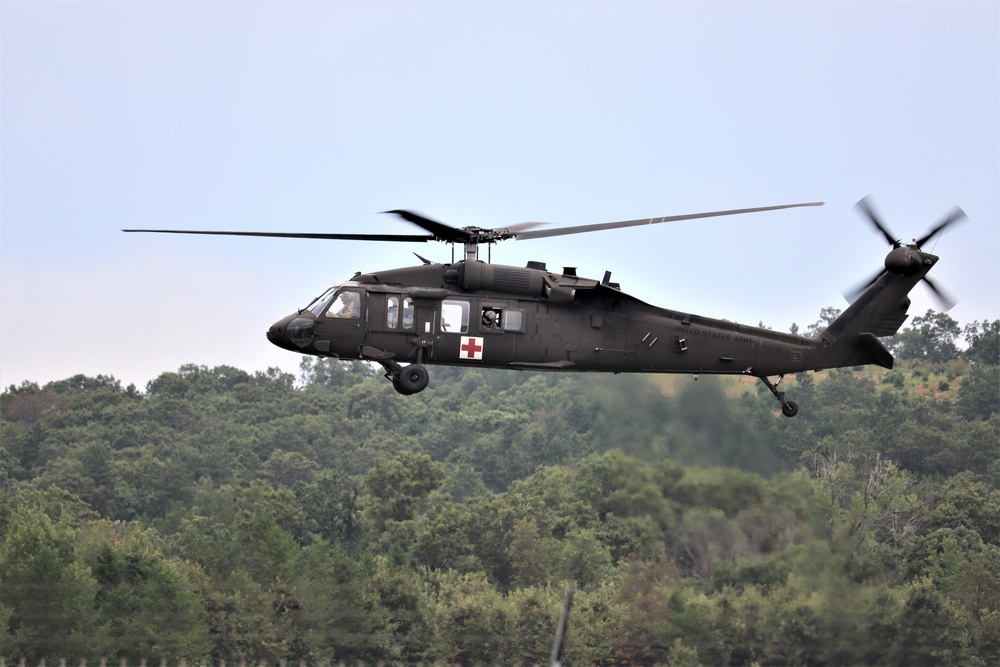 UH-60 Blackhawk Ops for CSTX 86-19-04, Global Medic at Fort McCoy