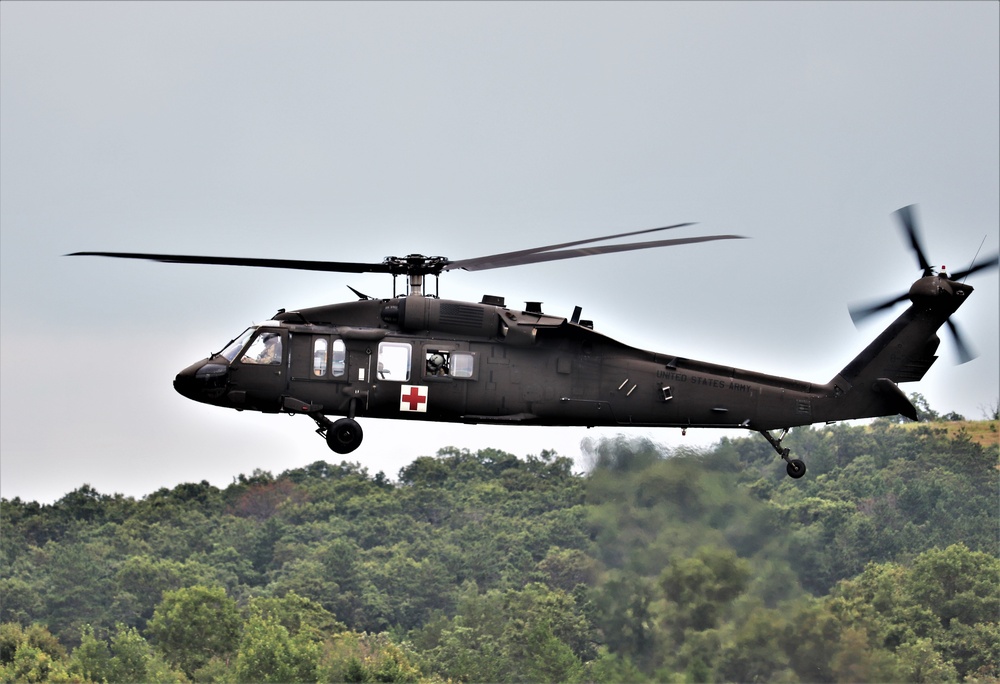 UH-60 Blackhawk Ops for CSTX 86-19-04, Global Medic at Fort McCoy