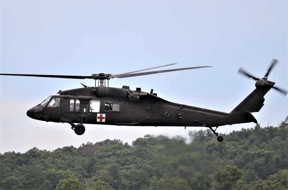 UH-60 Blackhawk Ops for CSTX 86-19-04, Global Medic at Fort McCoy