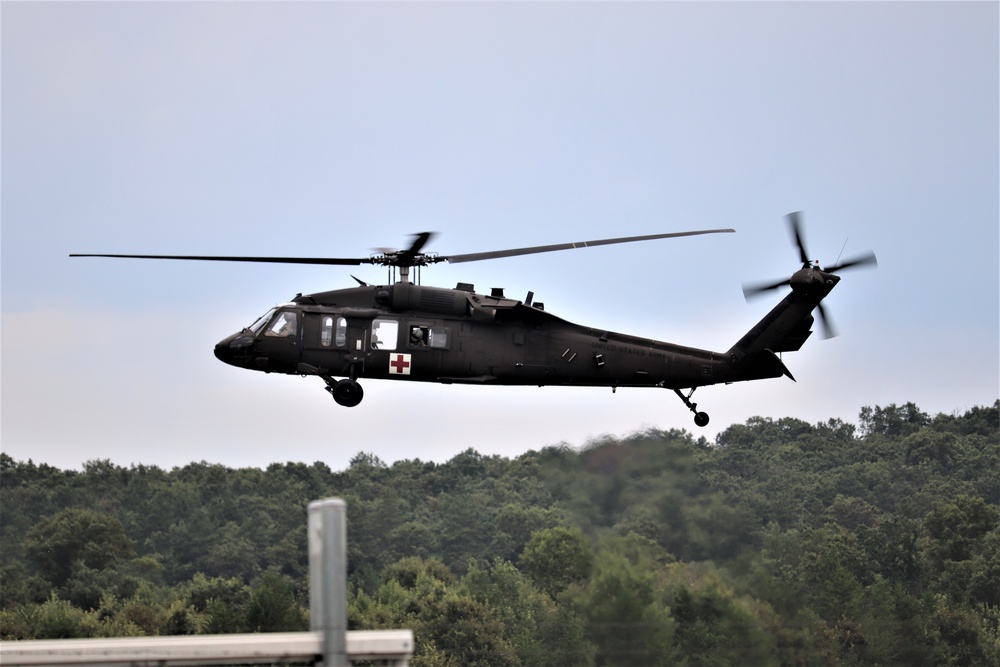 UH-60 Blackhawk Ops for CSTX 86-19-04, Global Medic at Fort McCoy