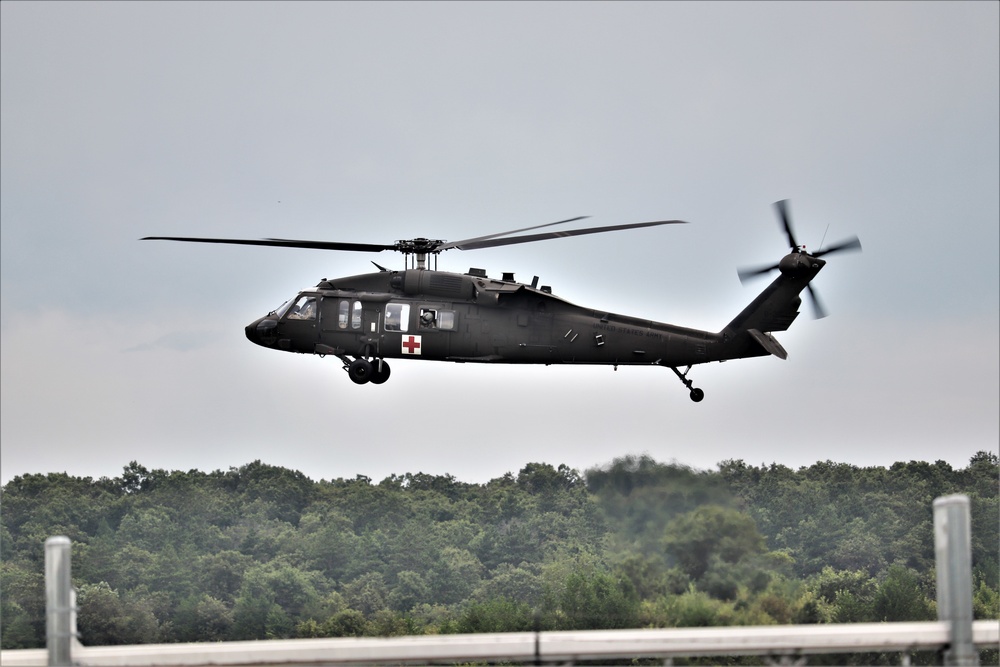 UH-60 Blackhawk Ops for CSTX 86-19-04, Global Medic at Fort McCoy