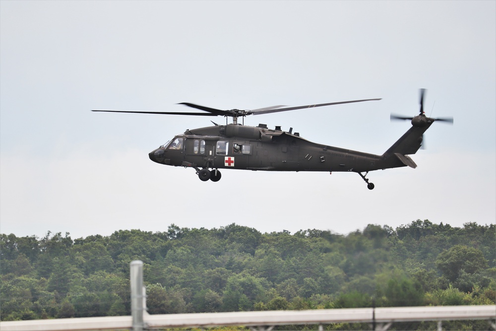 UH-60 Blackhawk Ops for CSTX 86-19-04, Global Medic at Fort McCoy