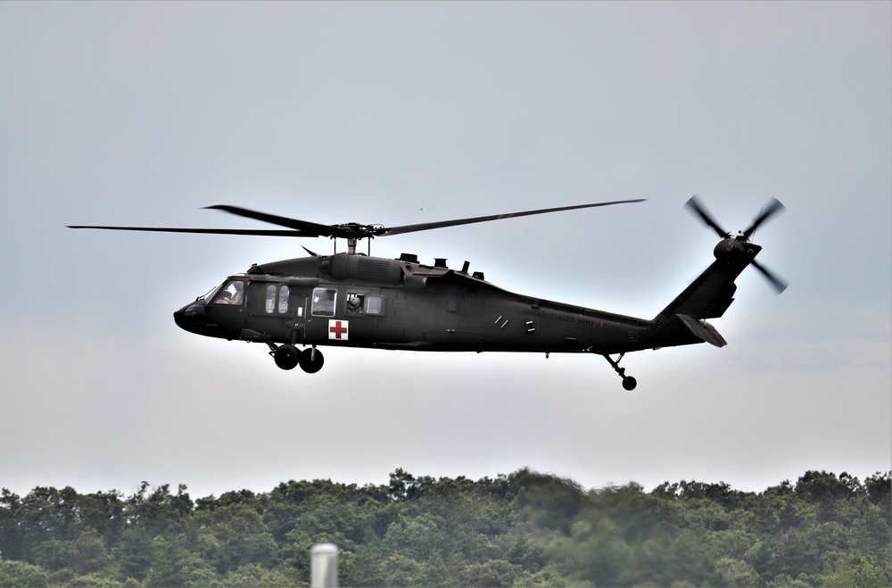 UH-60 Blackhawk Ops for CSTX 86-19-04, Global Medic at Fort McCoy