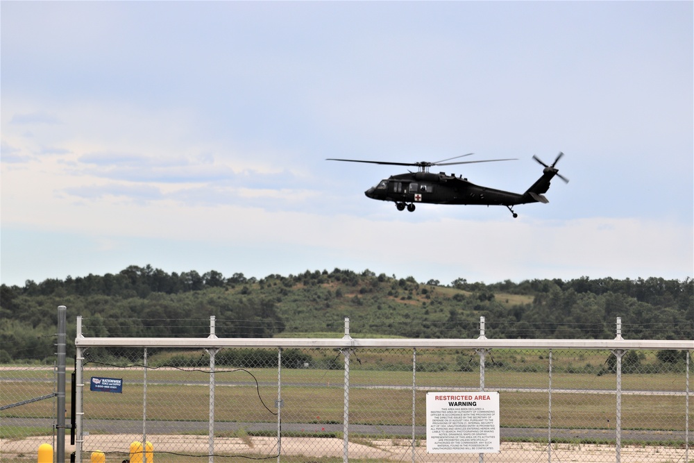 UH-60 Blackhawk Ops for CSTX 86-19-04, Global Medic at Fort McCoy