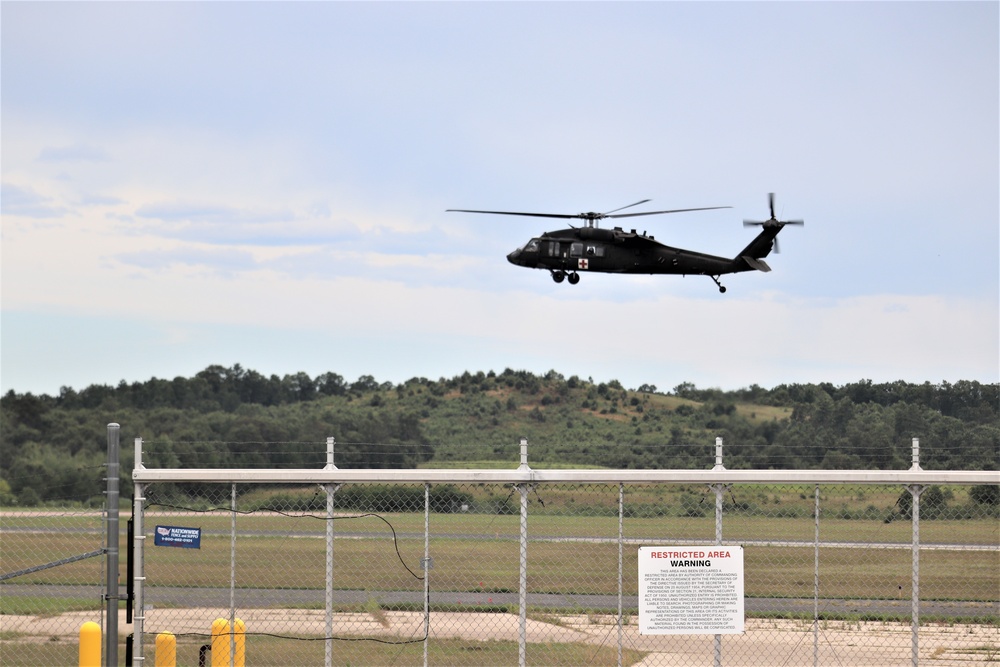 UH-60 Blackhawk Ops for CSTX 86-19-04, Global Medic at Fort McCoy