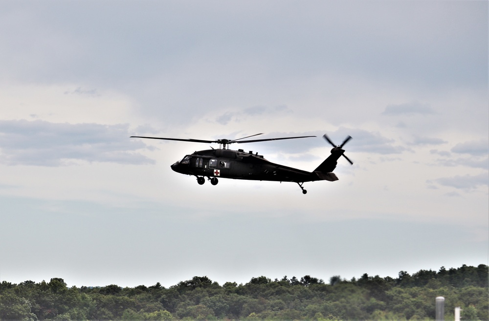 UH-60 Blackhawk Ops for CSTX 86-19-04, Global Medic at Fort McCoy