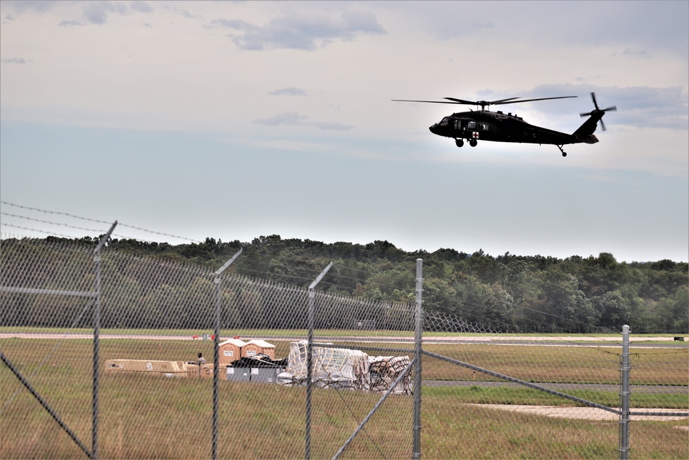 UH-60 Blackhawk Ops for CSTX 86-19-04, Global Medic at Fort McCoy