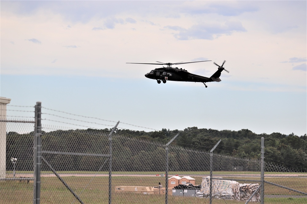 UH-60 Blackhawk Ops for CSTX 86-19-04, Global Medic at Fort McCoy